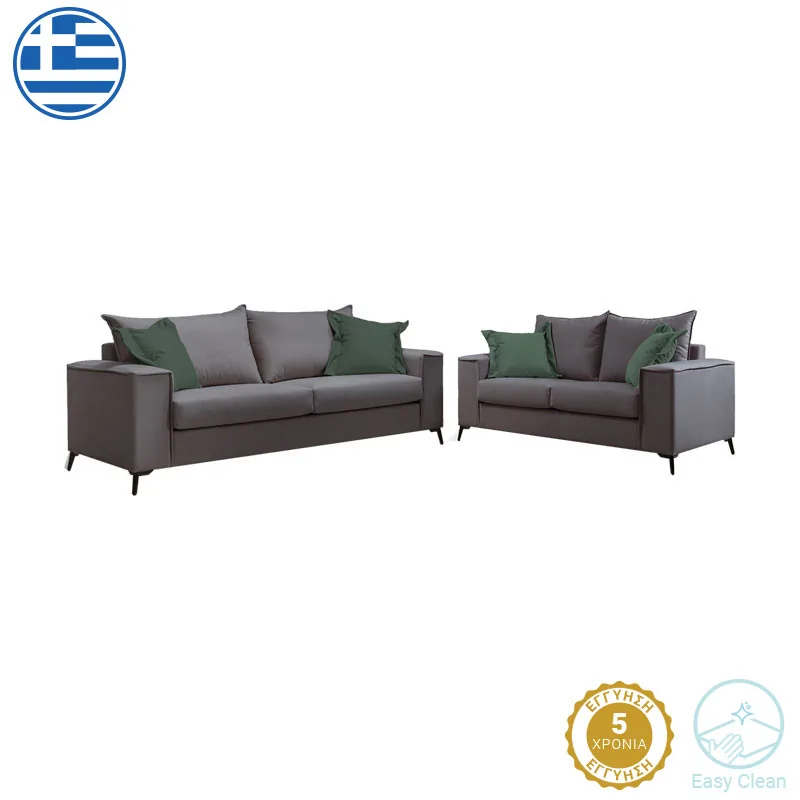 Set Canapele Living Verona Pako World Antracit Cypress 2 Locuri 3 Locuri