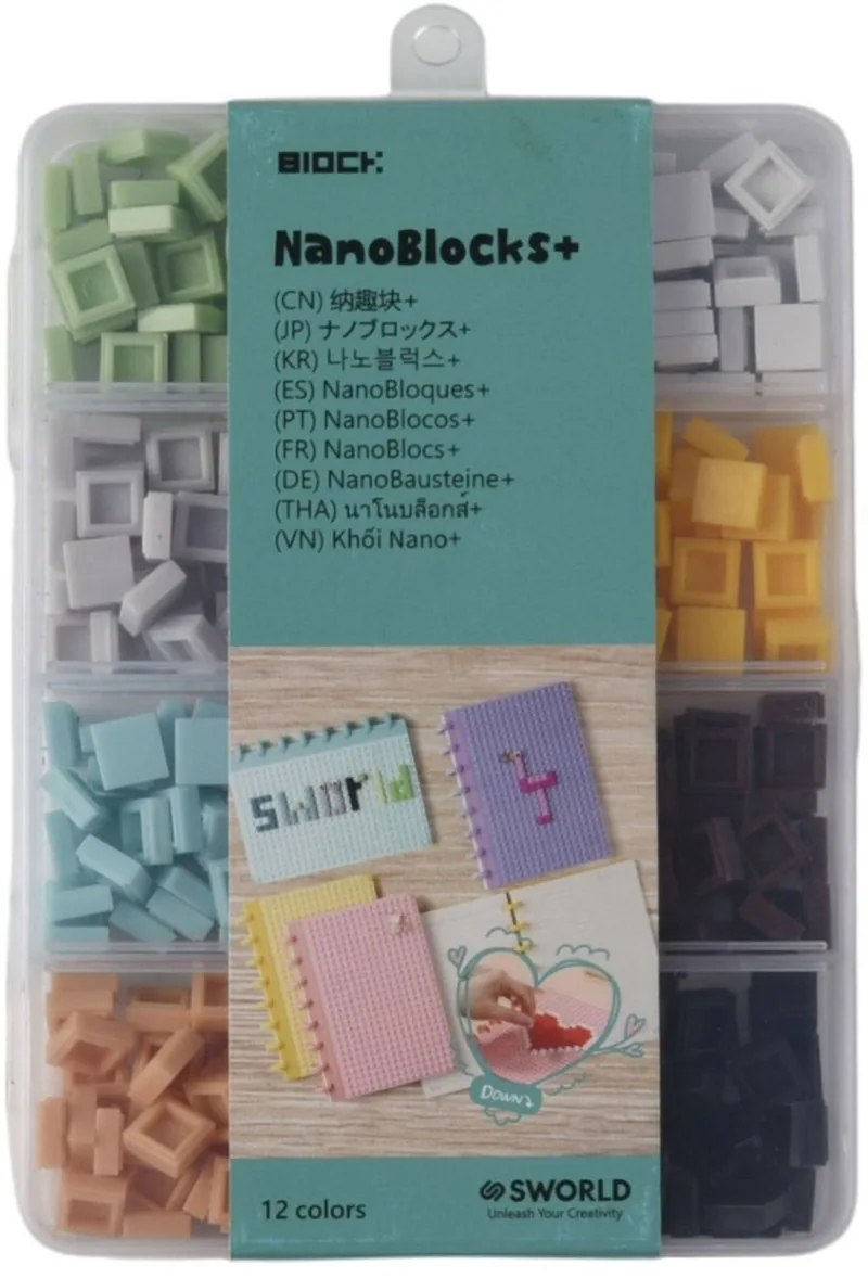 Set de Cuburi Decorative Sworld Block 360 Bucati 12 Culori