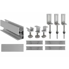 Set Fixare Panouri Fotovoltaice TRV Sistem C 10 Panouri 5+5 Tabla Tip Tigla