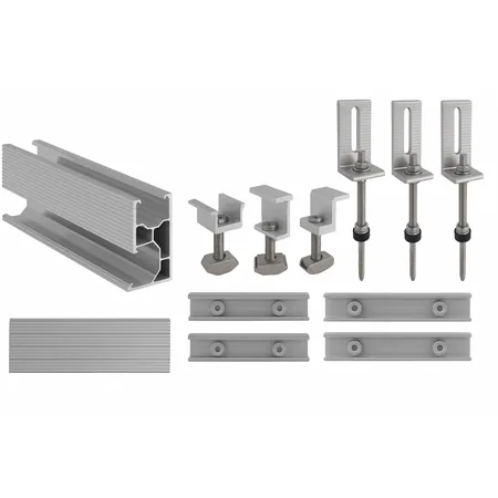 Set Fixare Panouri Fotovoltaice TRV Sistem C 10 Panouri 5+5 Tabla Tip Tigla