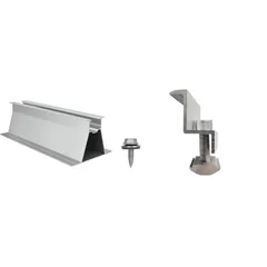 Set Fixare Panouri Fotovoltaice TRV Sistem C 4 Panouri Aluminiu Inox