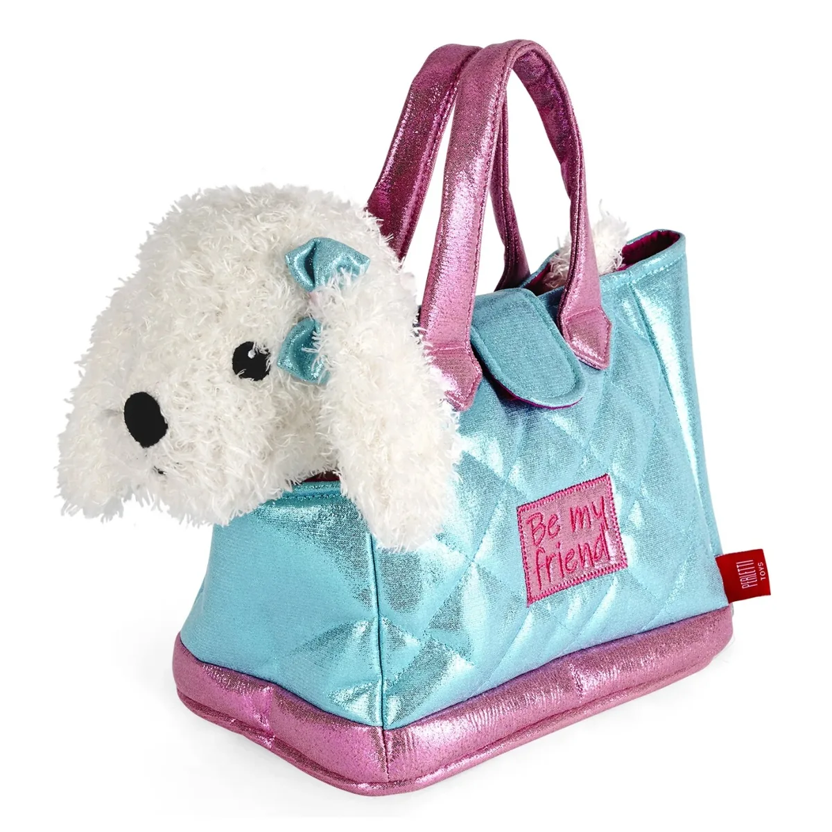 Set Geantă Glamour și Pluș Perletti Cățeluș Dudu 20cm Copii