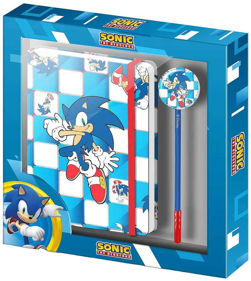 Set Jurnal cu Pix Karactermania Sonic Pop Hil
