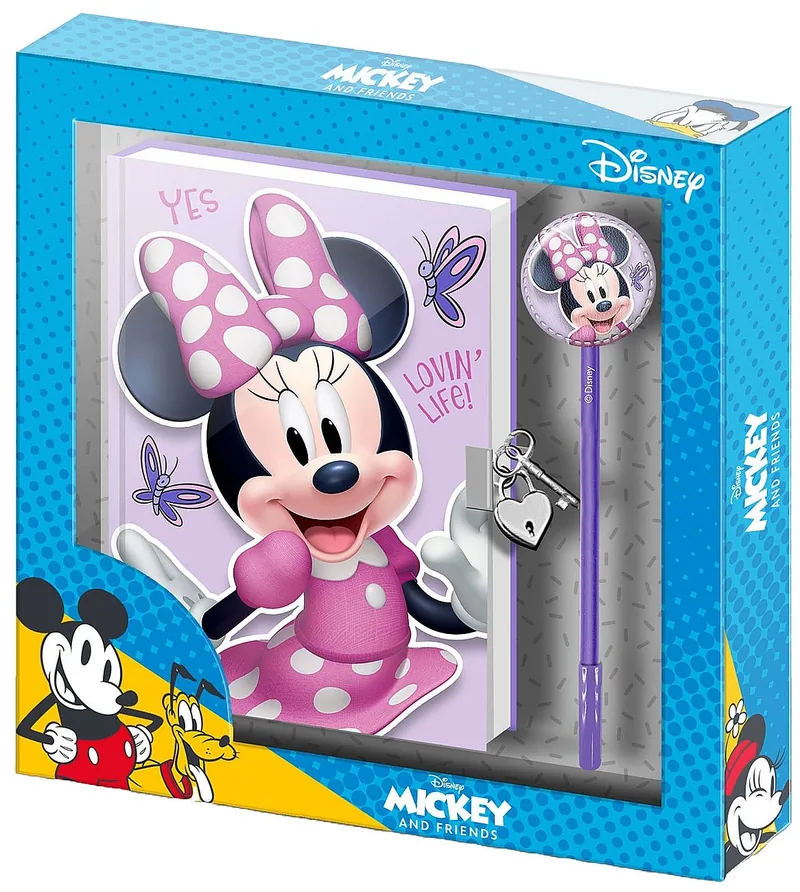 Set Jurnal Secret cu Pix Karactermania Minnie Butterflies