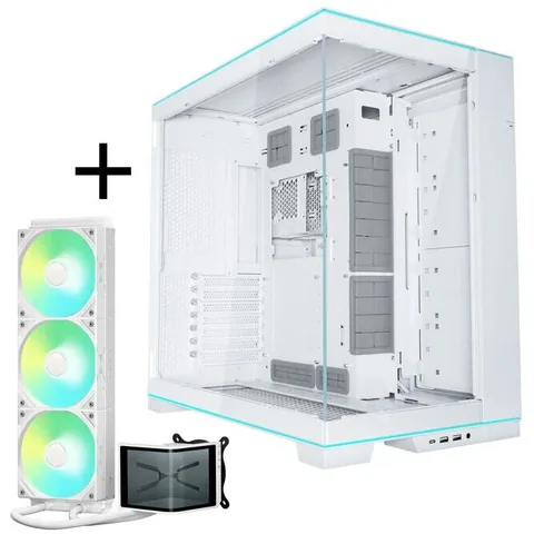 Set Lian Li O11D EVO RGB si TRYX Panorama SE ARGB Alb