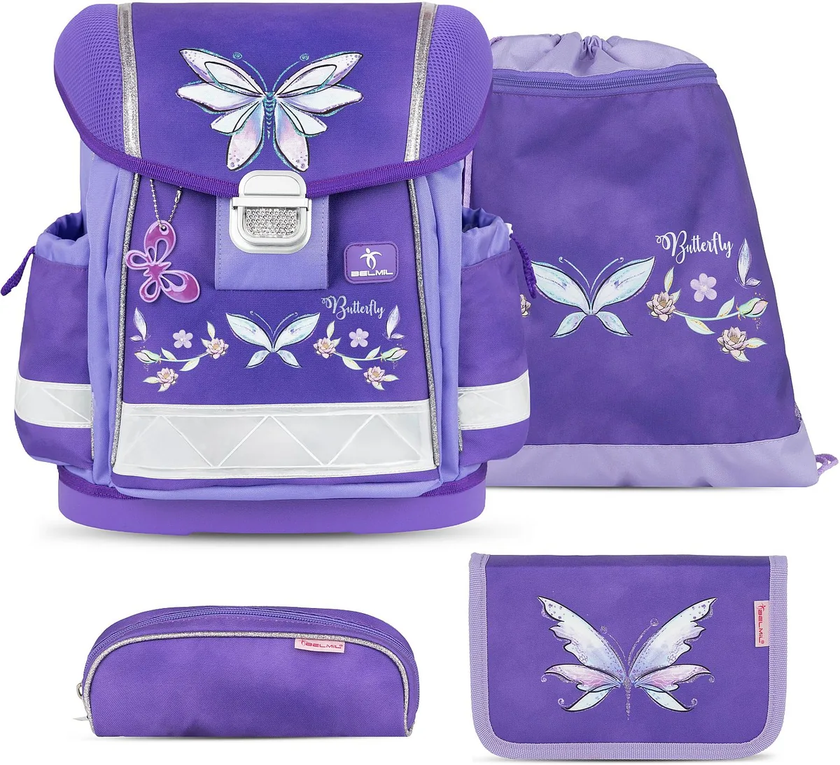 Set Scolar Belmil Starling Wings Rucsac 2 Penare si Sac