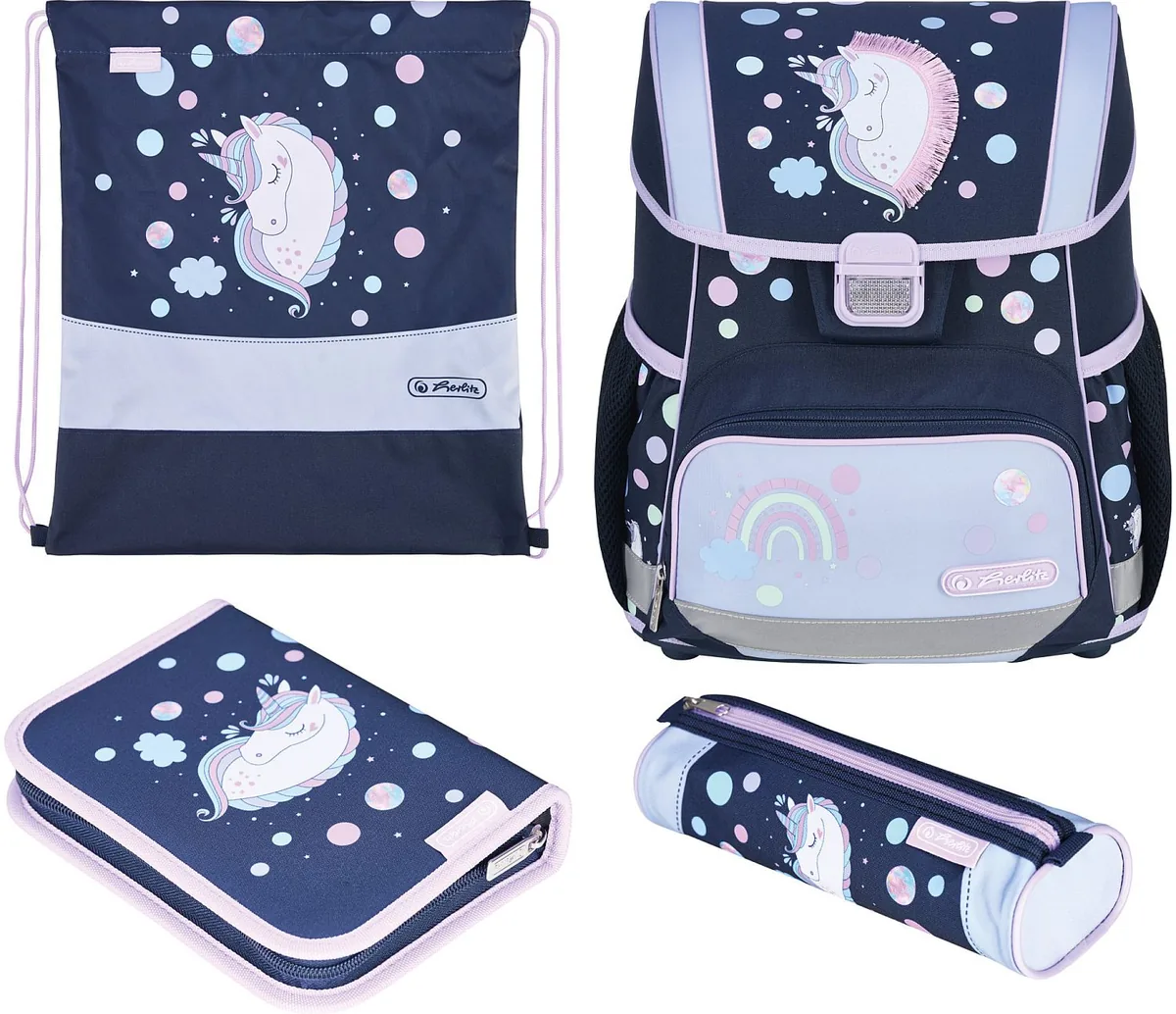 Set Școlar Herlitz Loop Plus Unicorn Dreams