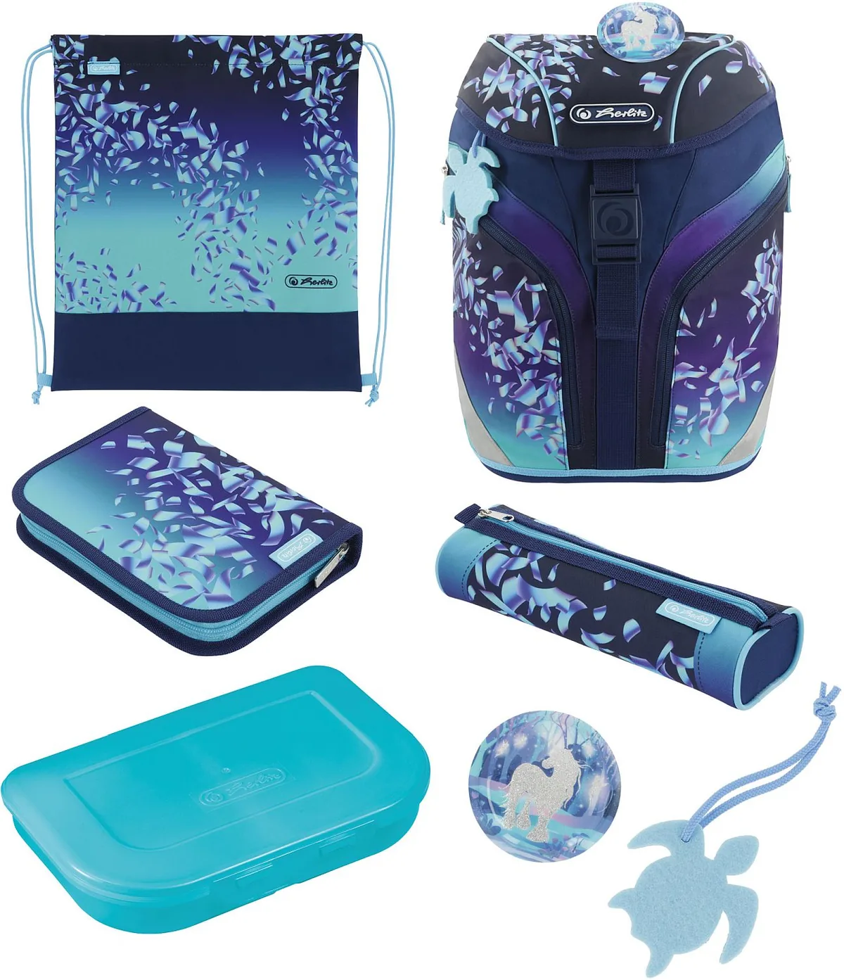 Set Scolar Herlitz SoftLight Plus Blue Ice