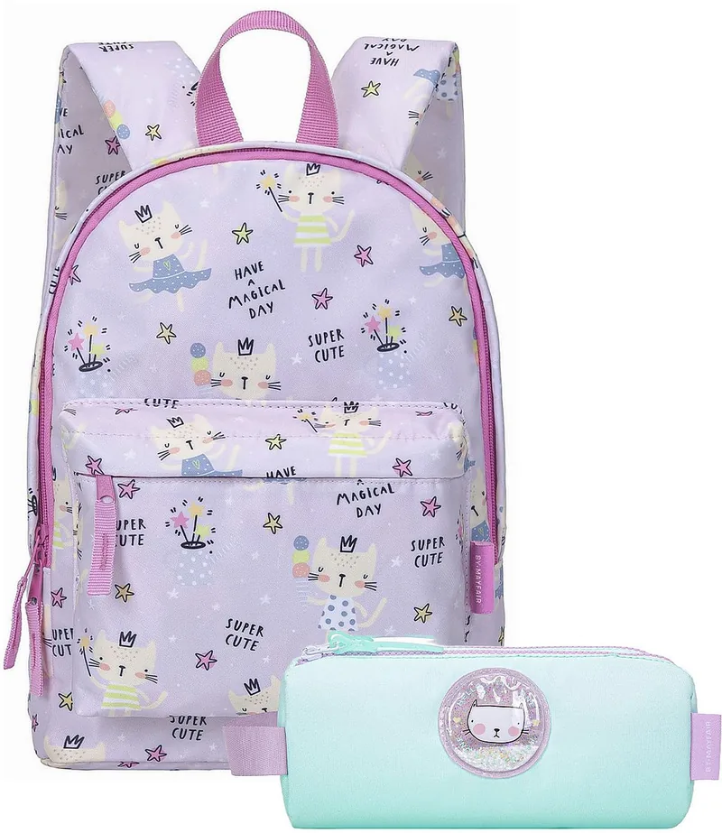 Set Școlar Kstationery Rucsac Grădiniță Magical Day cu Penar Little One Cat