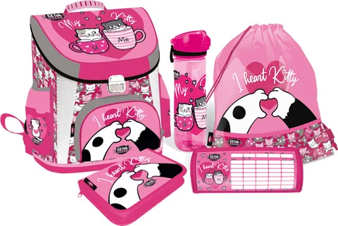 Set Scolar Lizzy Card KitTok Heart Kitty 5 in 1