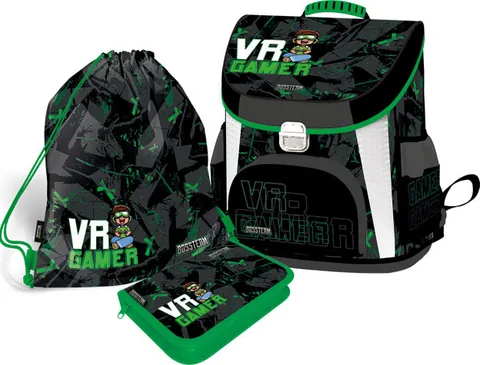 Set Școlar Lizzy Card VR Gamer Ghiozdan Geantă de Sport și Penar
