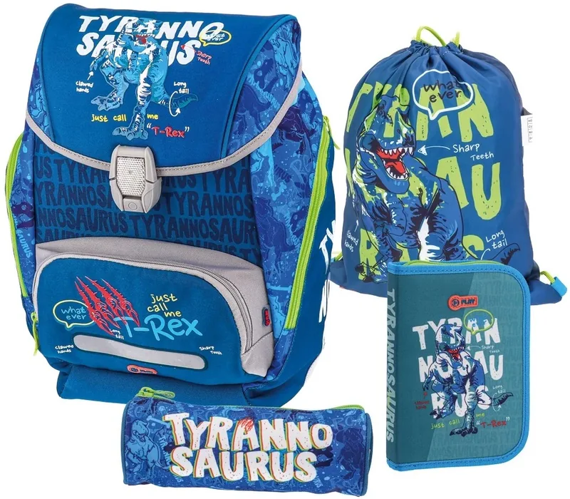 Set Scolar Play T-Rex Ghiozdan 2 Penare Sac de Sport