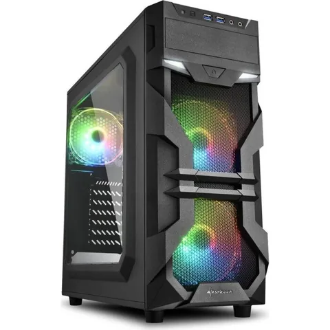 Sharkoon VG7-W RGB Mid-Tower ATX Negru