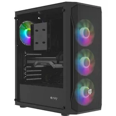 Fury Shobo SH4F RGB Mid Tower Sticla Temperata Negru