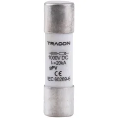 Siguranta Cilindrica Fotovoltaica Tracon gPV 10A 1000VDC 35kA 10x38