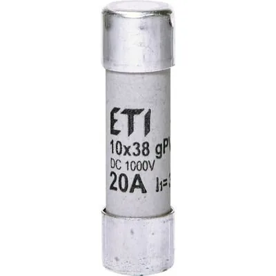 Siguranta Fuzibila Eti CH10x38 gPV 20A 1000V DC