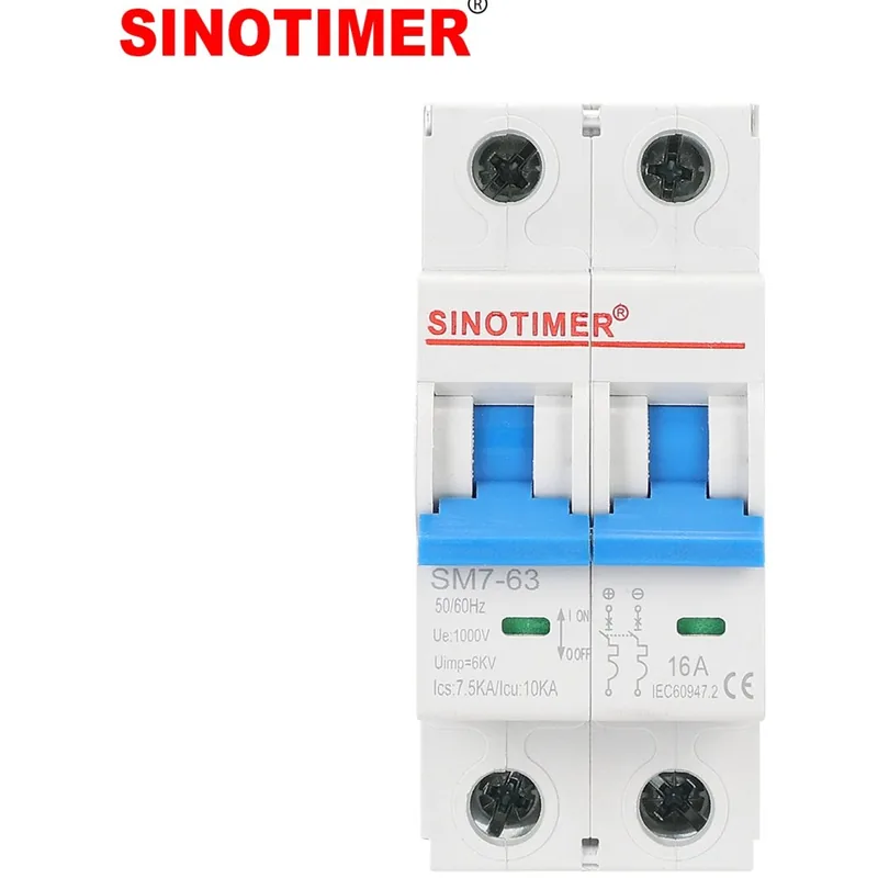 SINOTIMER SM7-63 16A 1000V DC 10kA 2P Fotovoltaic