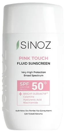 Fluid de Protecție Solară Sinoz Pink Touch SPF50+ 50ml Piele Deschisă