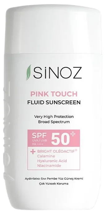 Fluid de Protecție Solară Sinoz Pink Touch SPF50+ 50ml Piele Deschisă