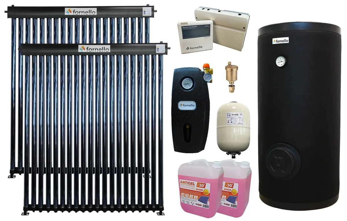 Sistem Solar Presurizat Fornello 40 Tuburi Heat Pipe Boiler SOL 300 LT 2S