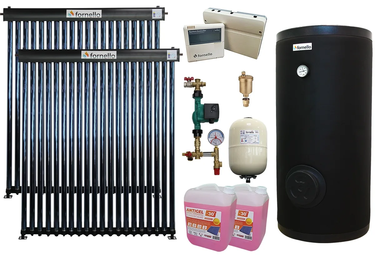Sistem Solar Presurizat Fornello 40 Tuburi Heat Pipe Boiler SOL 300 LT 2S 3168