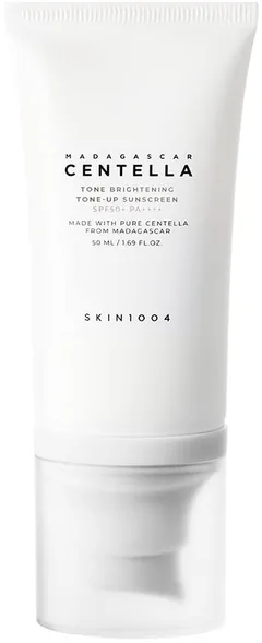 Crema Solara Nuantata Skin 1004 Madagascar Centella Tone Brightening SPF50+ 50ml