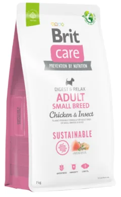 Hrana Uscata pentru Caini Adulti Rase Mici Brit Care Sustainable Pui si Insecte 3kg