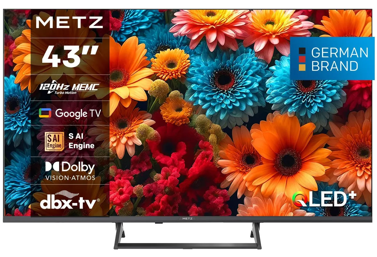 METZ 43MQF7500Z 43'' QLED Google TV Negru