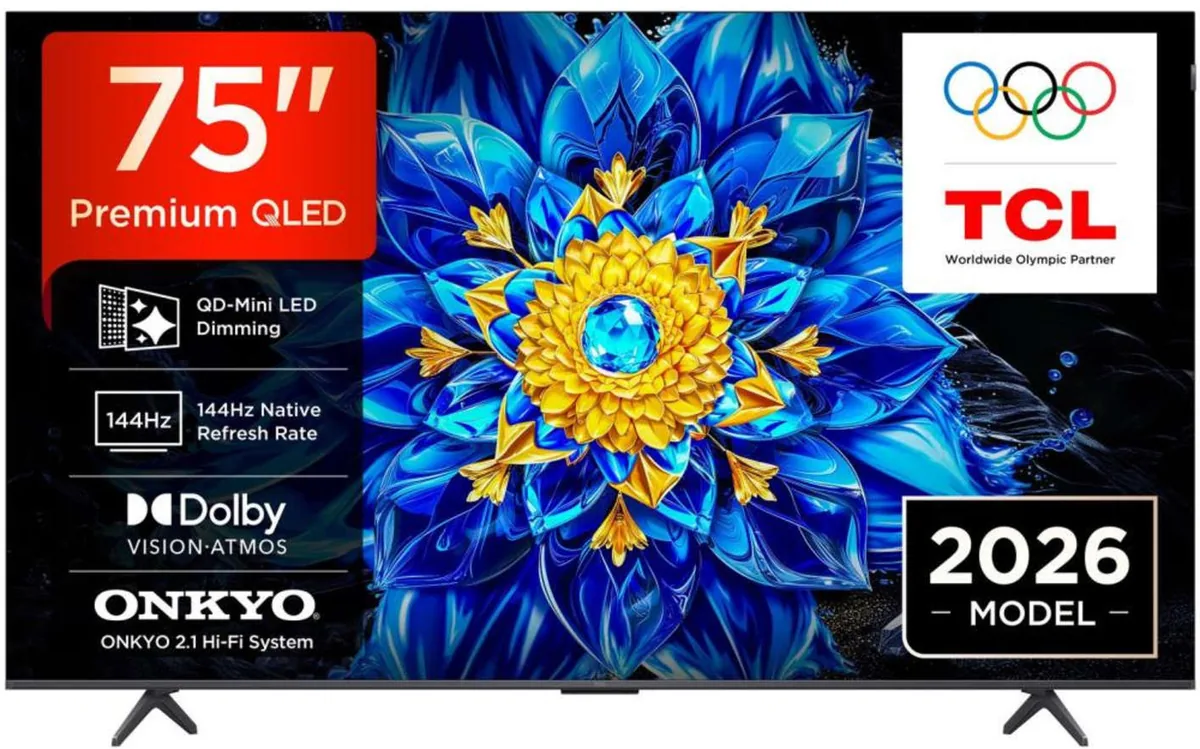 TCL 75P8L Negru