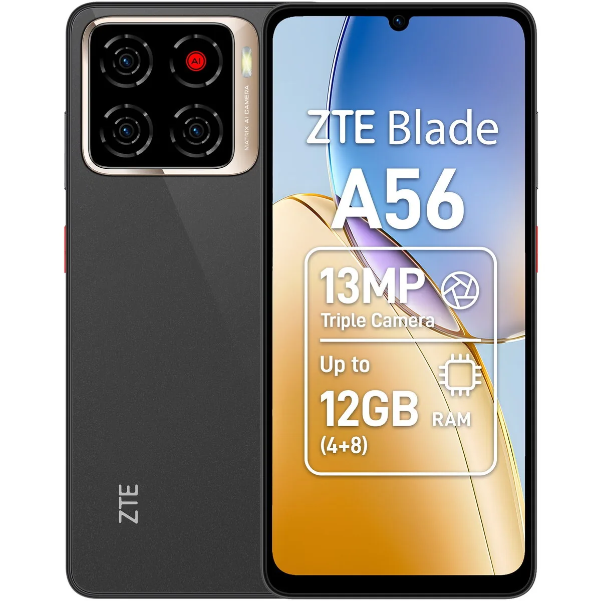 ZTE Blade A56 4G 64GB 4GB RAM Celestial Black