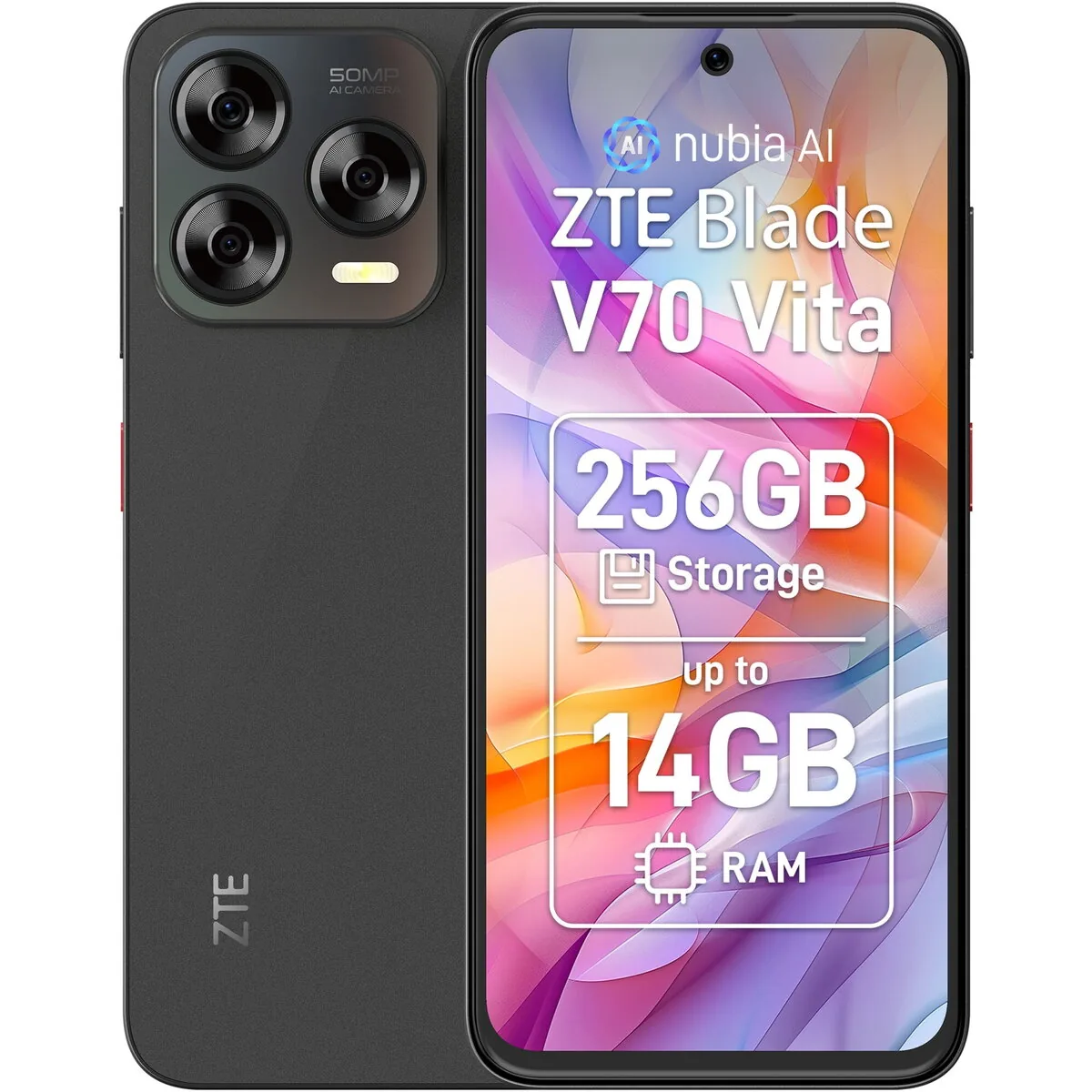 ZTE Blade V70 Vita 256GB 4GB RAM Dual SIM Stone Grey