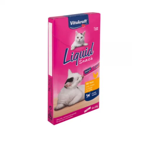 Snack Lichid pentru Pisici Vitakraft Pui 6x15g
