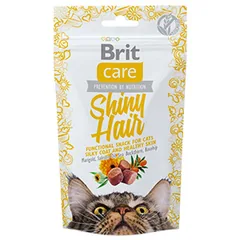 Snack pentru Pisici Brit Care Shiny Hair 50g