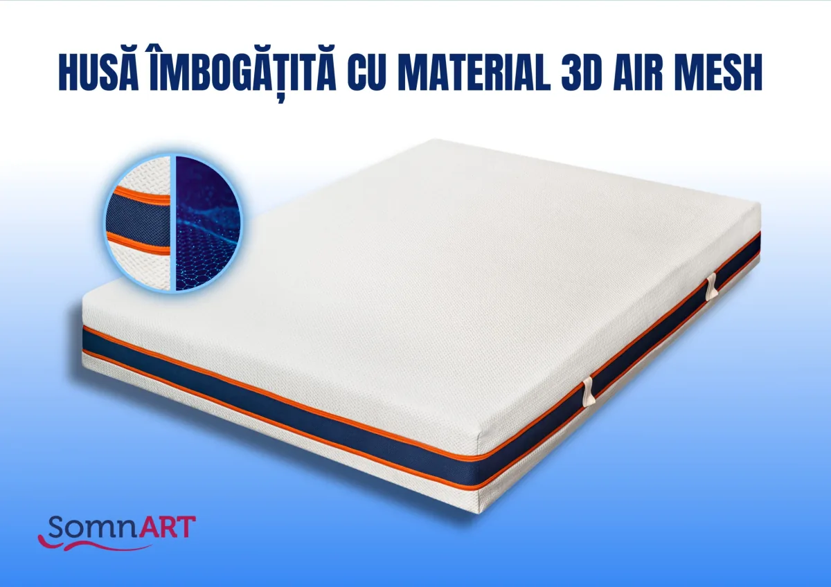 Somnexpert AirCool HD Pocket Spring 100x200 Fermitate Medie - imagine 5