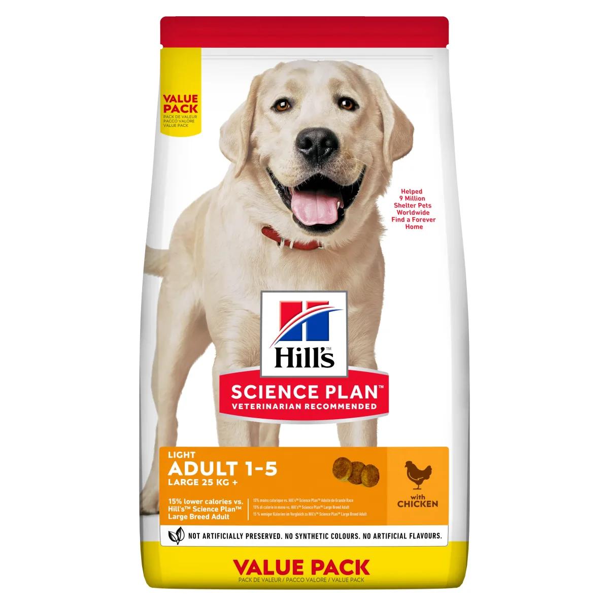 Hrana Uscata Caini Hills Science Plan Adult Large Light Chicken Value Pack 18kg