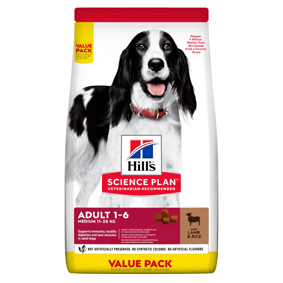 Hrana Uscata pentru Caini Hills Science Plan Adult Medium Lamb & Rice Value Pack 18kg