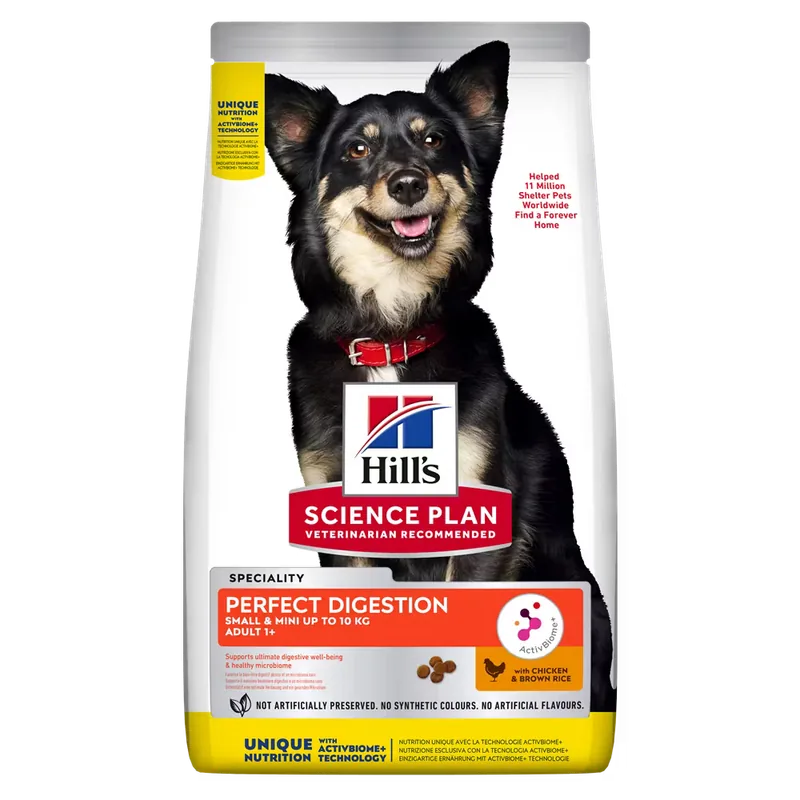 Hrana Caini Hill's Science Plan Perfect Digestion Small&Mini Adult Pui Orez 3kg