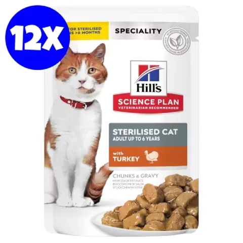 Hrana Umeda Pisici Hill's Science Plan Sterilised Adult Curcan 12x85g