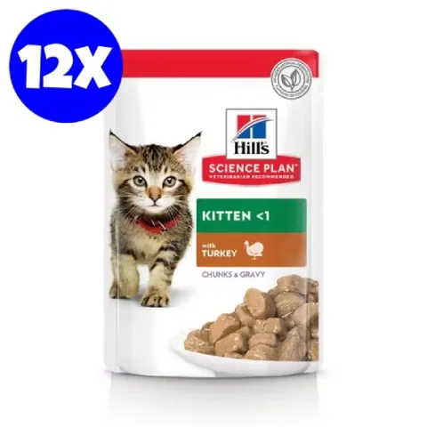Hills Science Plan Feline Kitten Turkey 12x85g