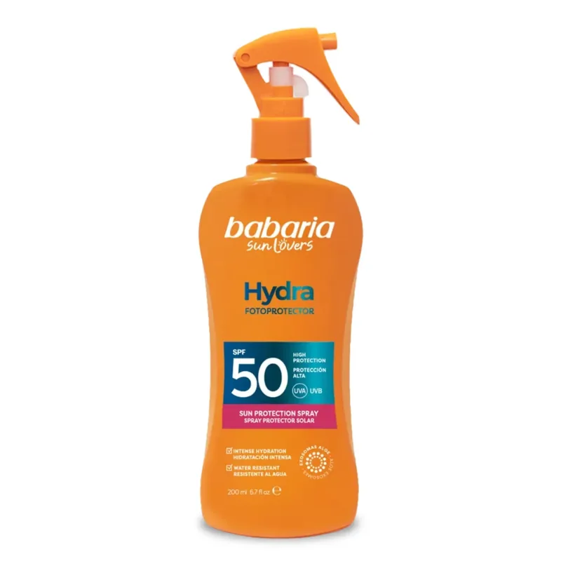 Spray de Protectie Solara Babaria Hydra Fotoprotector Cu Aloe SPF 50+ 200ml