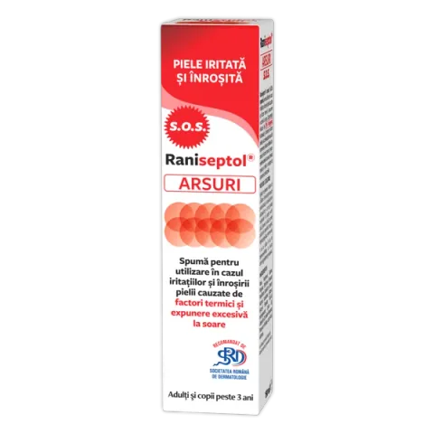 Spuma Arsuri NP Pharma Raniseptol Arsuri S.O.S 20% Pantenol 150ml