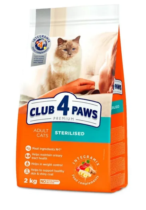 Hrana Uscata Club 4 Paws Pisica Adult Sterilised 2kg