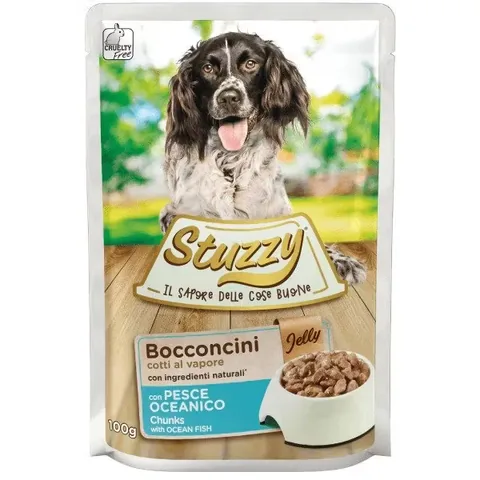 Hrana Umeda pentru Caini Stuzzy cu Peste Oceanic 100g