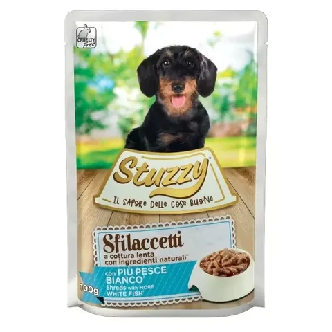 Hrana Umeda Pentru Caini Stuzzy Speciality Dog Peste Alb 100g