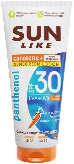 Loțiune de Protecție Solară Sun Like Panthenol SPF30 150ml