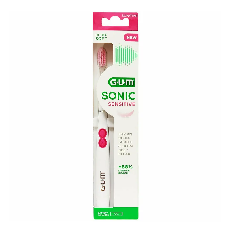 Sunstar GUM Sonic Sensitive Ultra Soft Alb