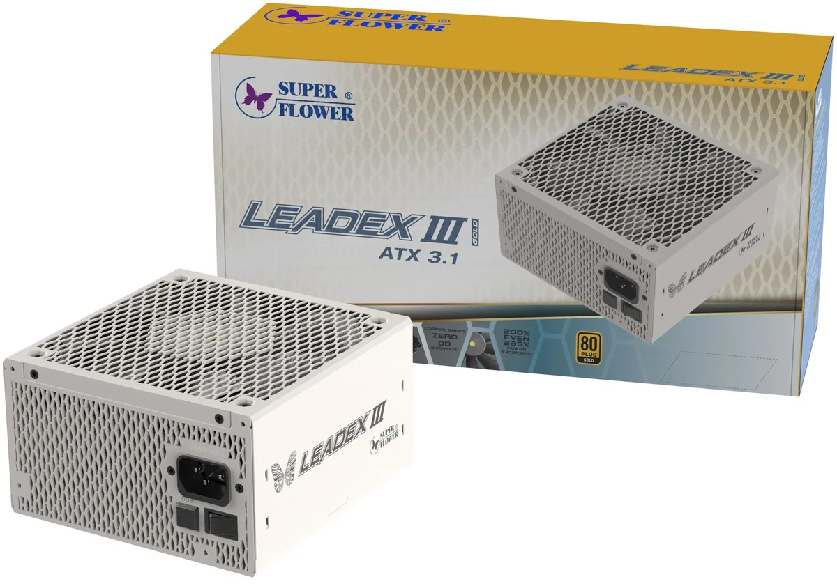 Super Flower Leadex III Gold UP 1300W Alb