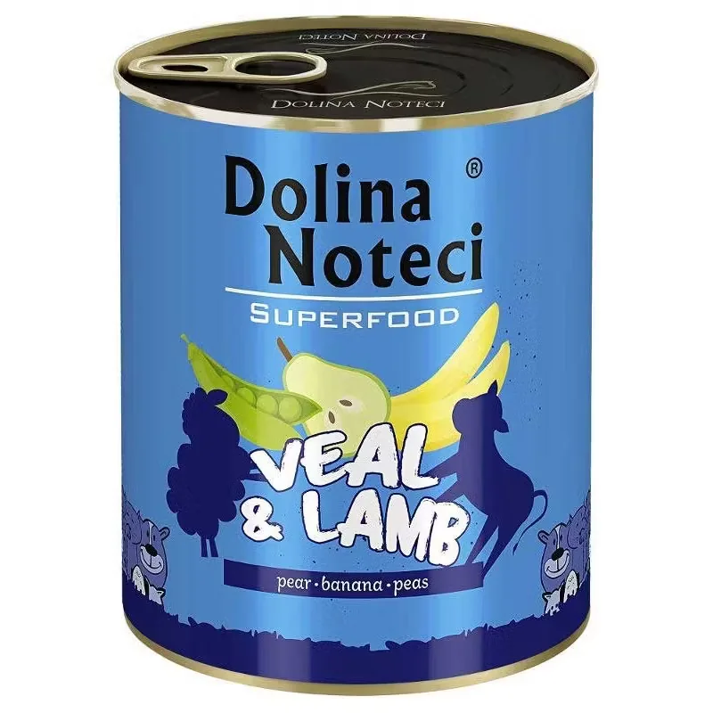 Hrana Umeda pentru Caini Dolina Noteci Superfood Vitel si Miel 800g