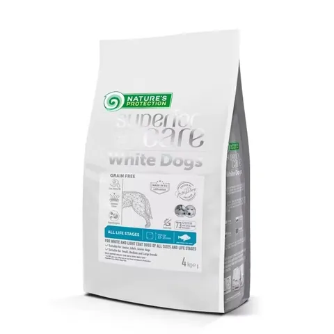 Hrana Uscata pentru Caini Natures Protection Superior Care Dry GF Peste Alb Blana Alba 10kg
