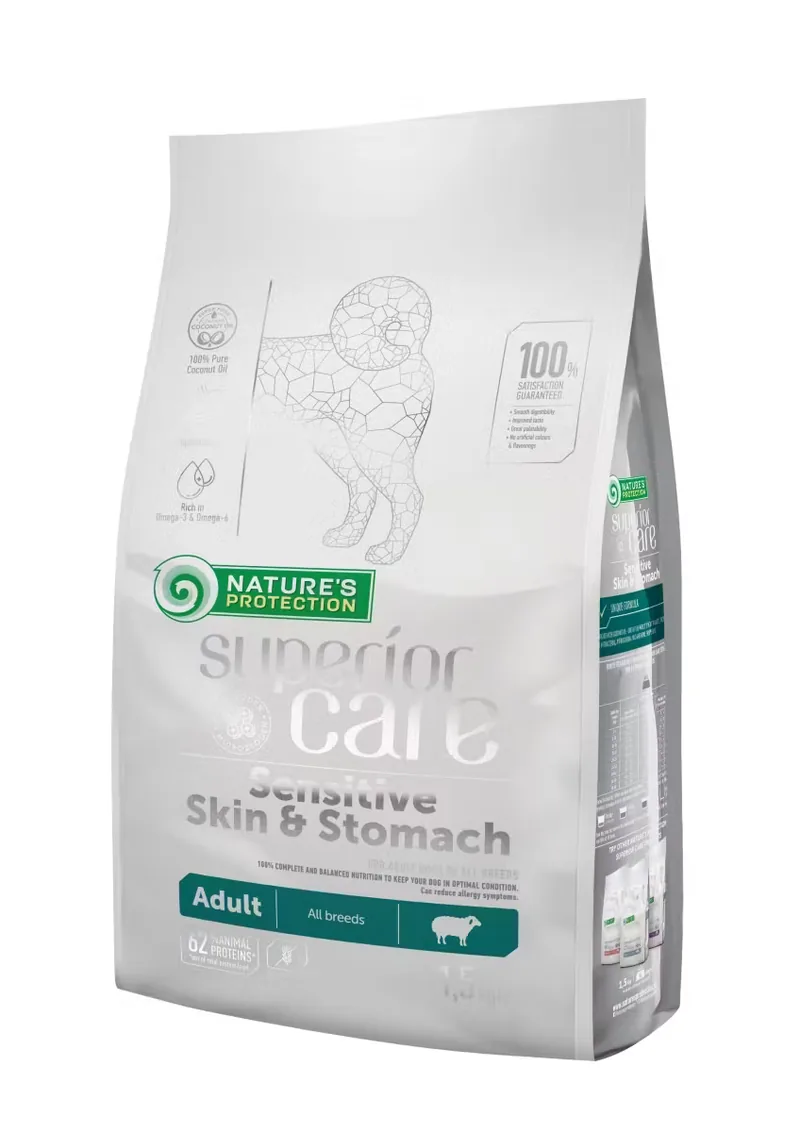 Hrana Caini Natures Protection Superior Care Sensitive Lamb Adult 1.5kg